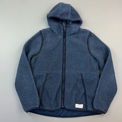 Chaqueta cooperativa REI para mujer grande azul Aureum Sherpa cremallera completa sudadera con capucha senderismo al aire libre Foto 1 de 4