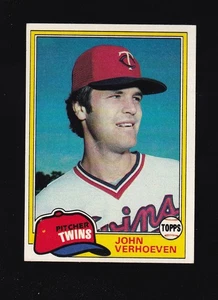 1981 Topps John Verhoeven #603 Minnesota Twins - Foto 1 di 2