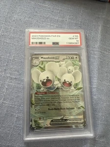 2023 POKEMON PAR EN 155/182 MAUSHOLD EX PSA 10 LOW POP PARADOX RIFT #155 - Picture 1 of 2