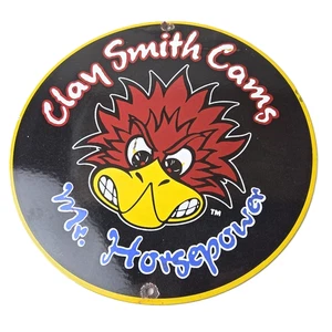 Vintage Mr. Pferdestärken Porzellanschild - Zapfsäule Tonschmiede Nocken Schild - Bild 1 von 14