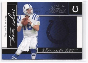 2005 Donruss Classics Peyton Manning #TC-13 colori squadra argento #/500 Colts - Foto 1 di 2