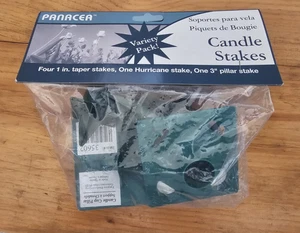 Floral Candle Stakes variety 4 1” taper, 1 Hurricane, 1 3” pillar stake - Picture 1 of 2