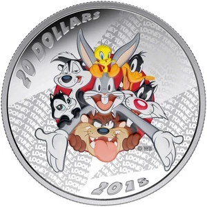 2015 Canada $20 Looney Tunes: Merrie Melodies - Pure Silver Coin - Bild 1 von 6