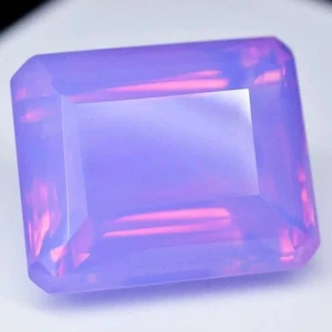 88.35 CT Large Ethiopian Purple-Pink Opal Emerald Cut Loose Gemstone - Picture 1 of 2
