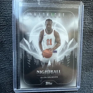 2024 Topps Midnight Nightball Jalen Brunson #NB-16 New York Knicks - Imagen 1 de 2