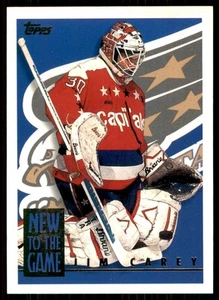 1995-96 Topps Jim Carey RC Washington Capitals #1NG - Picture 1 of 2