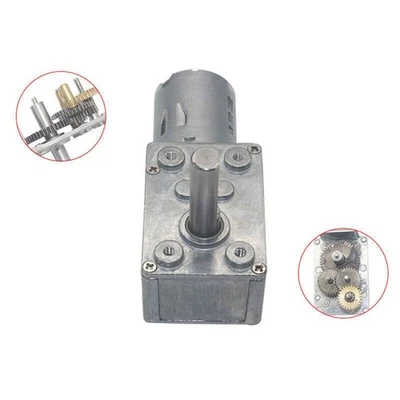Schneckengetriebe Motor DC 6V 12V 24V Hohes Drehmoment Getriebemotor 6-210RPM - Bild 1 von 4