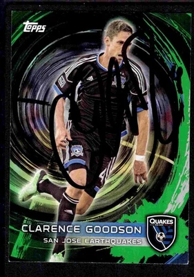 2014 Topps MLS Golazo 1/1 Clarence Goodson autograph San Jose Earthquakes - Image 1 of 2