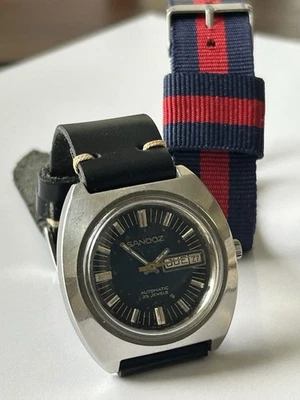 Reloj Sandoz Vintage Años 70 Automático 25 Joyas Día/Fecha Hombre Hecho en Suiza Foto 1 de 4