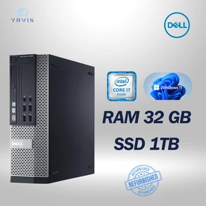 DELL 7020 SFF DESKTOP PC INTEL I7 RAM 32GB SSD 1TB WIN 11 PRO GENERALÜBERHOLT - Bild 1 von 6