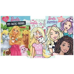 Lot of 3 Barbie Activity Books – Coloring, Activities, Play Scenes, & Stickers! - Picture 1 of 8