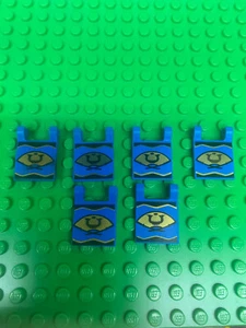 6 LEGO Classic Ninja Minifiguras Ventilador Dorado Patrón Cuerno Banderas 6083 6093 6089 - Imagen 1 de 1