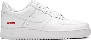 Size 12 - Nike Air Force 1 x Supreme Low Box Logo - White CU9225-100 - Picture 1 of 1