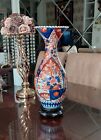 GRAND !!Beau Grand Vase Antique Japonais Imari 19ème Fleurs en Porcelaine