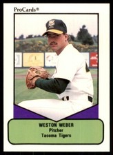 1990 ProCards AAA Weston Weber Tacoma Tigers #139
