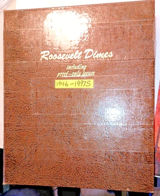 DANSCO ROOSEVELT DIMES ALB.PDS-4PGS-168SLOTS-242coins(2X) - Image 1 of 4