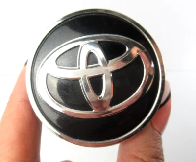 TOYOTA COROLLA PRIUS YARIS 2-1/8" WHEEL CENTER CAP HUBCAP COVER RIM BLACK 16-22 - Image 1 of 4