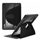 For Samsung Galaxy Tab S8 / S7 Acrylic 360 Degree Rotation Holder Tablet Leather