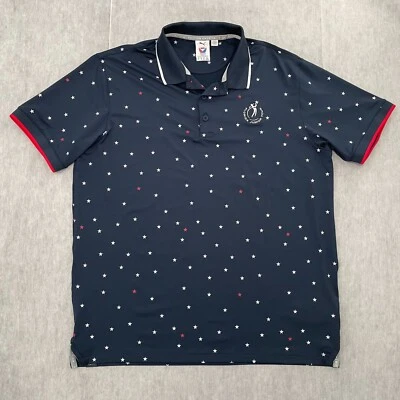 Puma Volition America Shirt Adult Large Blue Polo Florida Junior Tour Logo Men L - Image 1 of 4