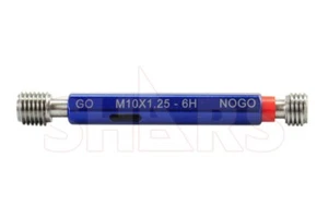 Medidor de enchufe de rosca de doble extremo Shars M10 x 1,25 Go/No Go ¡Ajuste 6H![ - Imagen 1 de 7