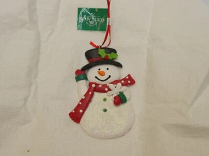 Kurt S. Adler, Weihnachtsschmuck, flacher Schneemann - Bild 1 von 1