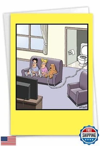 NobleWorks - 1 Hilarious All Occasions Blank Humor Greeting Card with 5 x 7 I - Picture 1 of 5