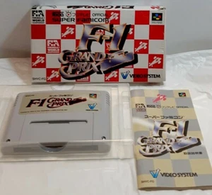 F1 Grand Prix Super Famicom Nintendo Game Soft With Box Instructions Complete - Picture 1 of 12