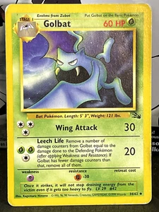 Pokemon TCG: Golbat 34/62 (Fossil Set) HP/DMG Condition - Bild 1 von 2