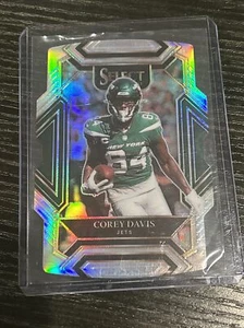 COREY DAVIS 2021 SELECT # 227 PLATA PRIZM TROQUELADO CLUB NIVEL NY NY JETS REFRACTOR - Imagen 1 de 6