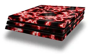 Skin für PS4 Pro Konsole Electrify Red - Bild 1 von 3