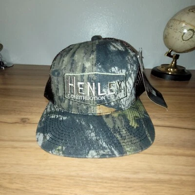 Men's Mossy Oak Break-Up Camo Camouflage Hunting Cap Hat. Mesh Back adjustable  - Image 1 of 4