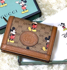 GUCCI Folding Wallet (Disney Collaboration Limited) GG Pattern With Box Bag