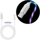 Flowing LED Lights USB-C (Type-C) Charge and Sync Cable - White
