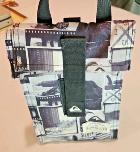 Vintage Quiksilver Insulated Lunch Bag Black And Gray GUC - Picture 1 of 9