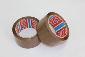 12 Rollen TESA Packband 64014 PP leise Klebeband Paketband Braun 50mm x 66m
