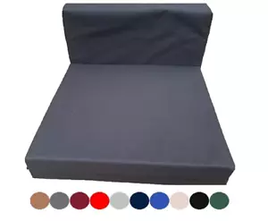 Komplett Rattan Kissen Auflage für Sofa Sitz und Rückenkissen mit Reißverschluss Bezug - Bild 1 von 6