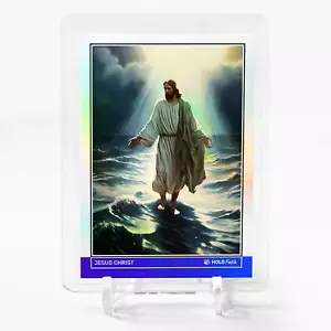 JESUS CHRISTUS Walking on Water Karte 2024 GleeBeeCo Holo Glaube #JSWL ATEMBERAUBEND - Bild 1 von 2