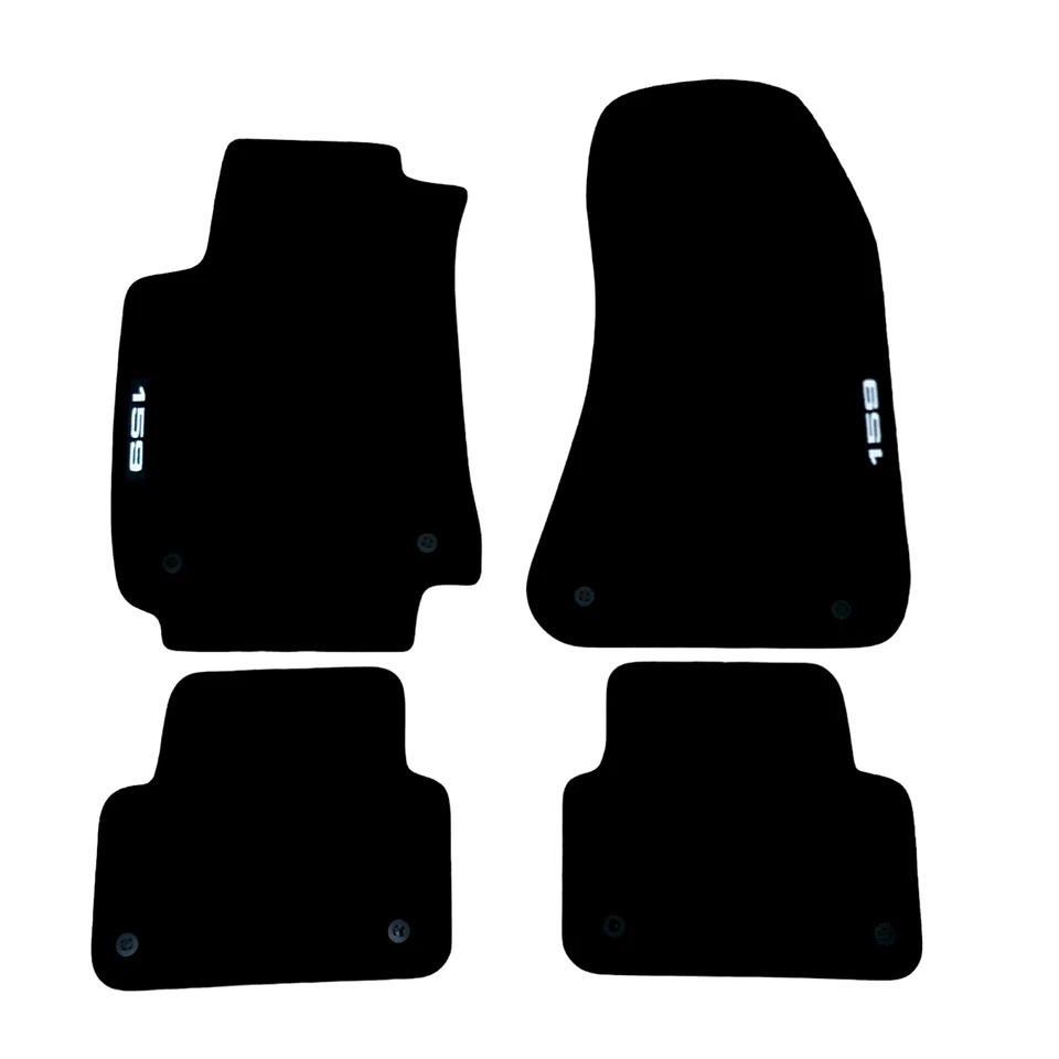 Автомобильные напольные коврики велюр для Alfa Romeo 159 водонепроницаемый черный ковер авто вкладыши новый - Изображение 1 из 4