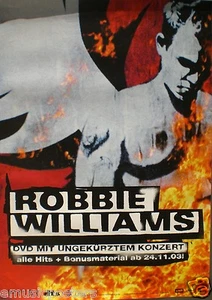 ROBBIE WILLIAMS "WHAT WE DID LAST SUMMER" GERMAN PROMO POSTER W/ DEUTSCH WRITING - Picture 1 of 1