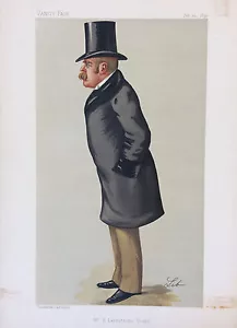 Vanity Fair Mr FC Gould Original Litografía Antigua Impresión en Color, Escasa 1899 - Imagen 1 de 1