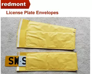 More details for padded bubble envelope number plate bag, 180 x 535mm cheap gold, box of 100