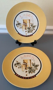 Pottery Barn Teller Vorspeise Lager Bier befriedigend 8 1/8" - Bild 1 von 8