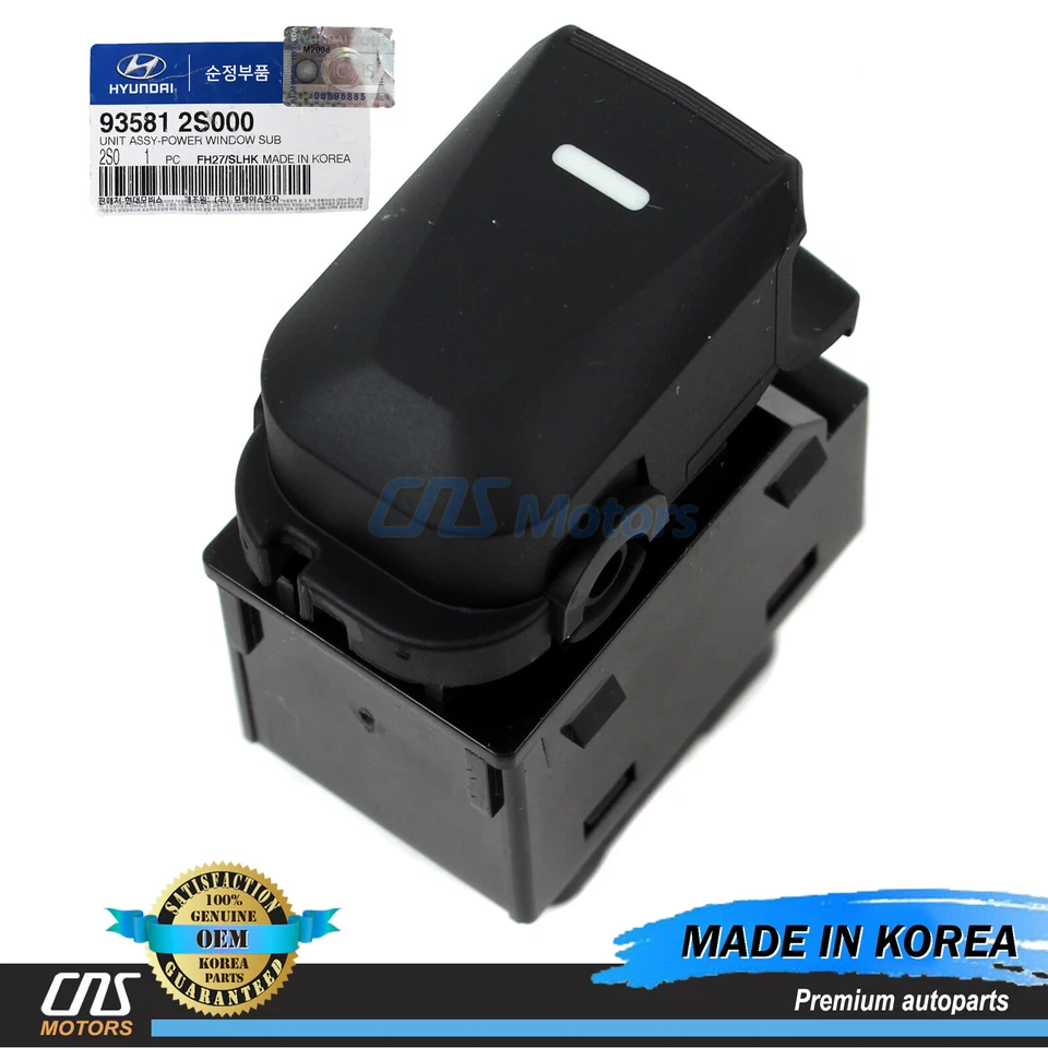 ✅GENUINE✅ Rear Power Window Switch for 2010-2015 Hyundai Tucson 935812S000 - Image 1 of 4