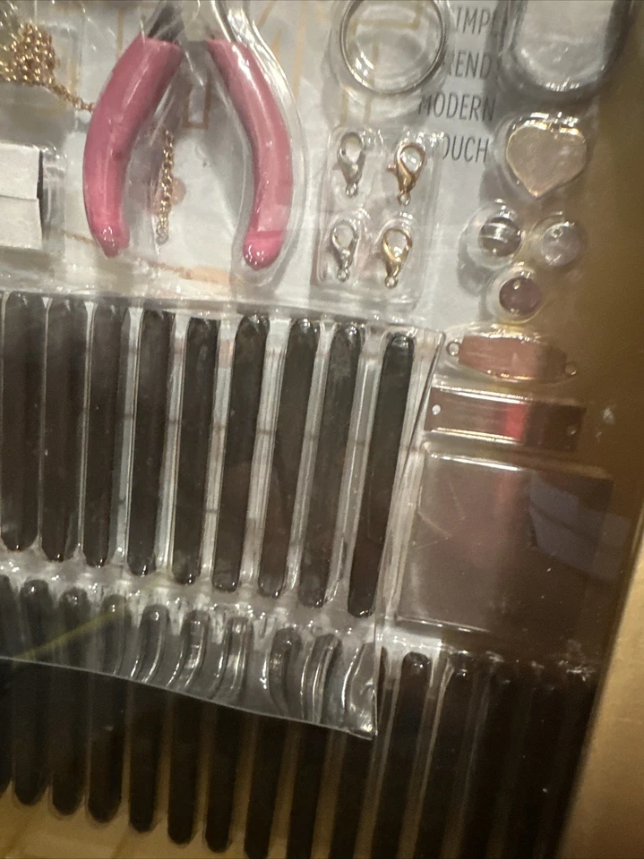 STMT DIY Hand Stamped Metal Jewelry Making Kit 72 PS - Includes Stampers Clamps