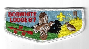 Bob White Lodge 87 Flap WHT Bdr Georgia-Carolina, GA - Picture 1 of 1