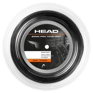 Head SONIC PRO TOUR rPET 17 1.25mm 660ft 200m Reel (Black) Tennis Racket String - Picture 1 of 1