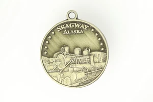 Milano Diamond Gallery Skagway Alaska Token Coin With Loop For Pendant Bale - Picture 1 of 3