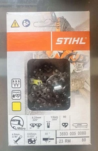 LAMA MOTOSEGA 23 RM 80 STIHL 3693 005 0080 NUOVA OEM - Foto 1 di 2