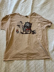 De Colección Auténticas Camisas Locas B. Kliban Hawaii Tejer Gato Pequeñas Talla Grande - Imagen 1 de 3