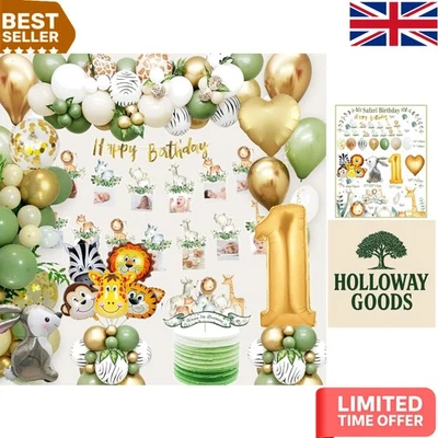 Wild One Jungle Safari Birthday Decorations - Perfect for 1st Birthday Parties - Image 1 of 4